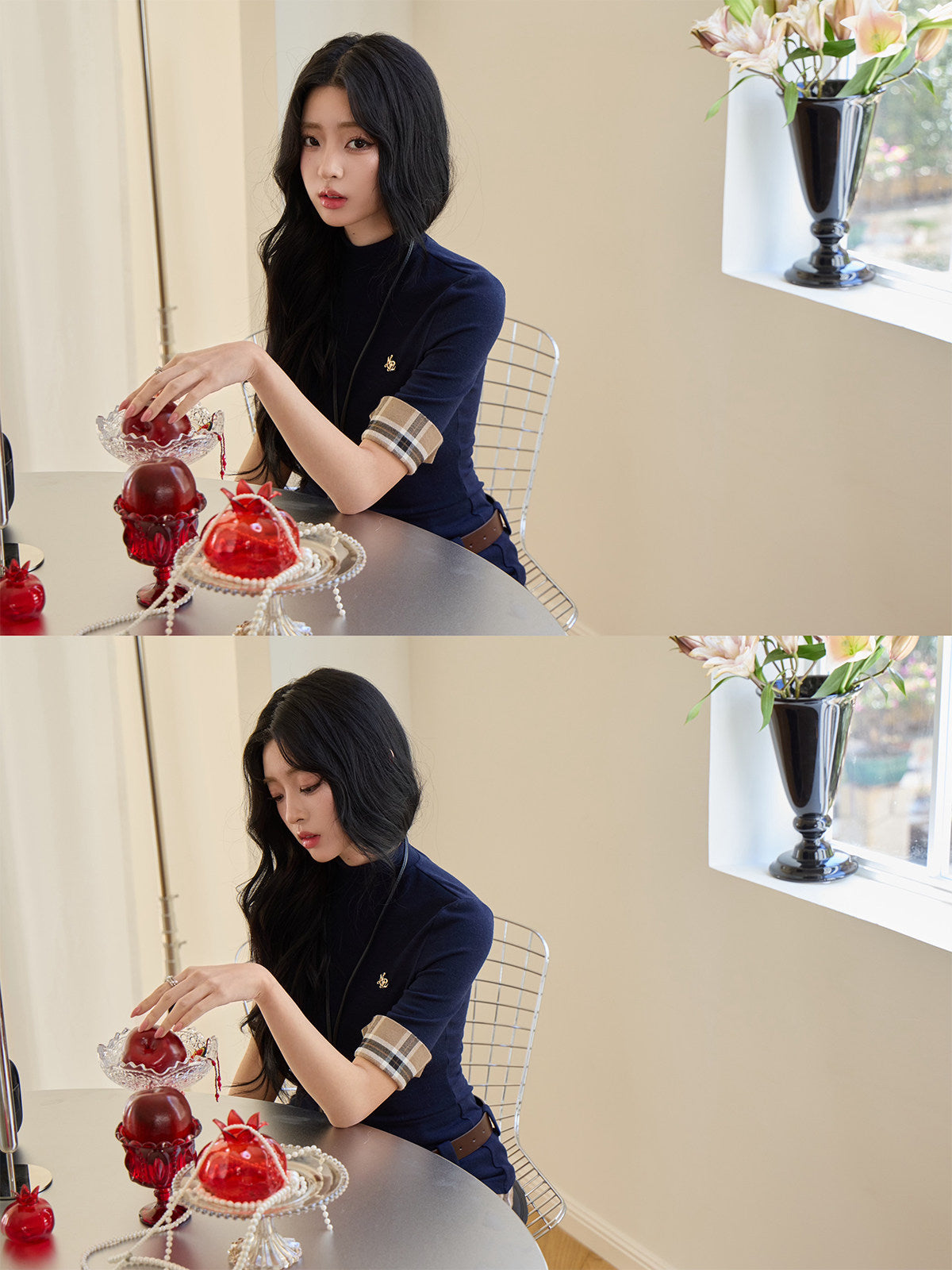 Korean-style elegant two-piece set