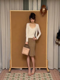 Cardigan, Cami Top & Bodycon Mini Skirt Three-Piece Set
