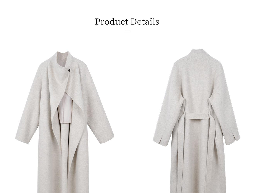 Women's Relaxed Oversized Long Wool Coat