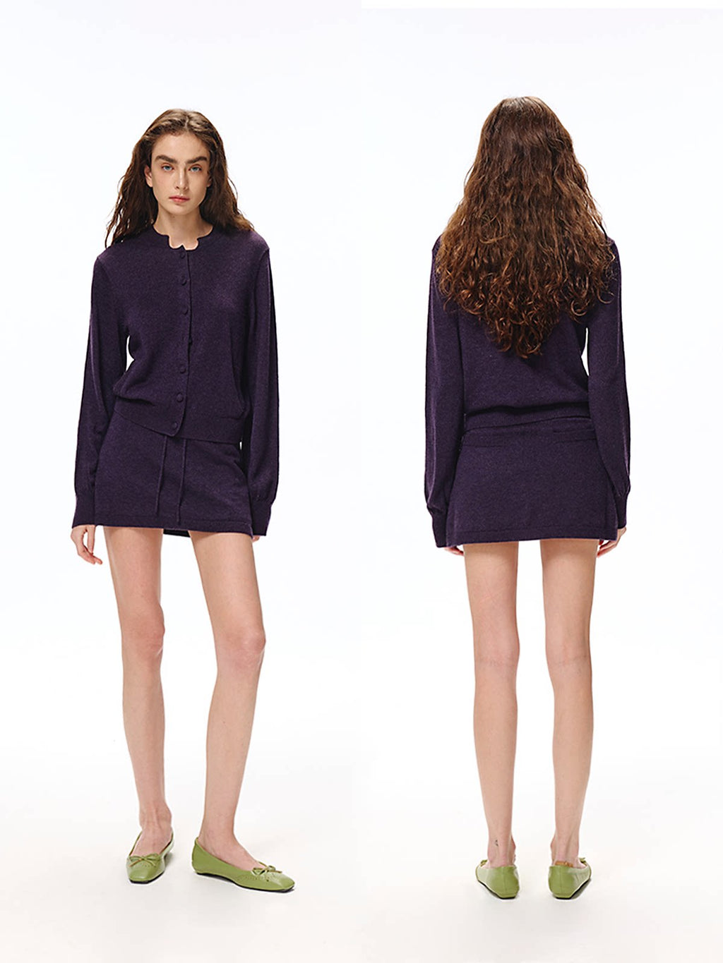 Purple Knit Co-ord Set