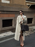 Women's Relaxed Oversized Long Wool Coat