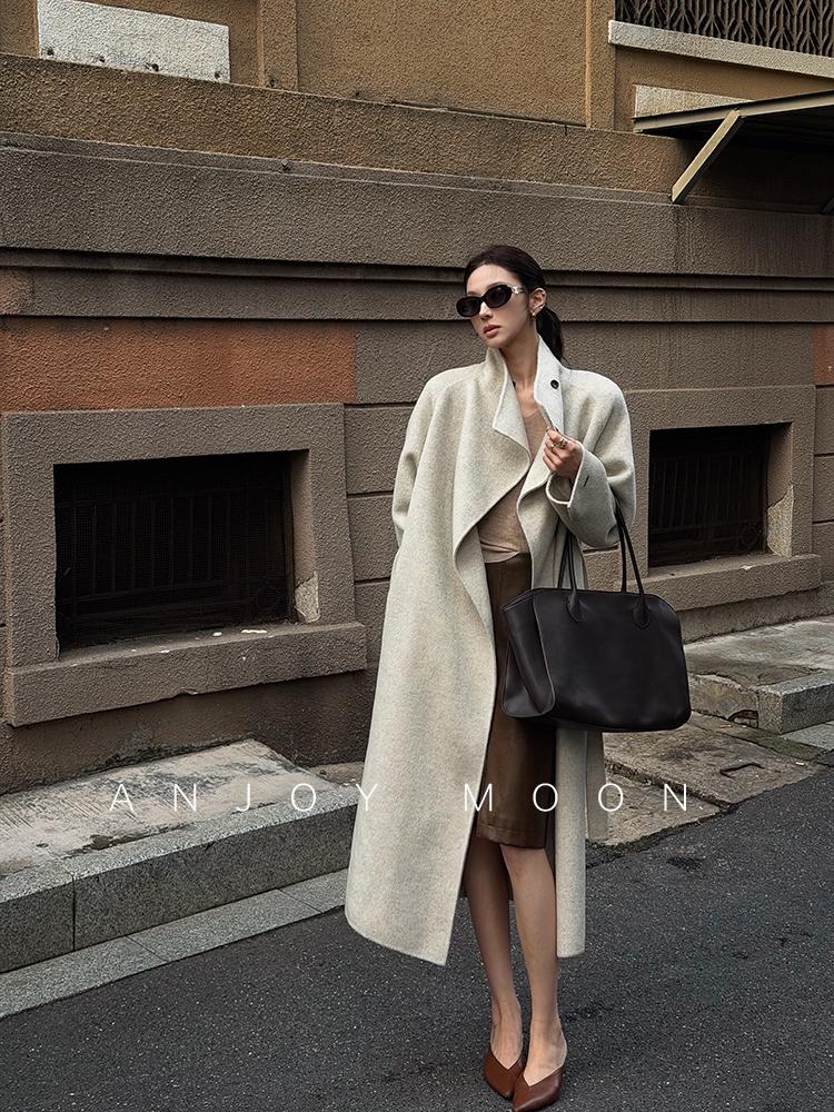 Women's Relaxed Oversized Long Wool Coat