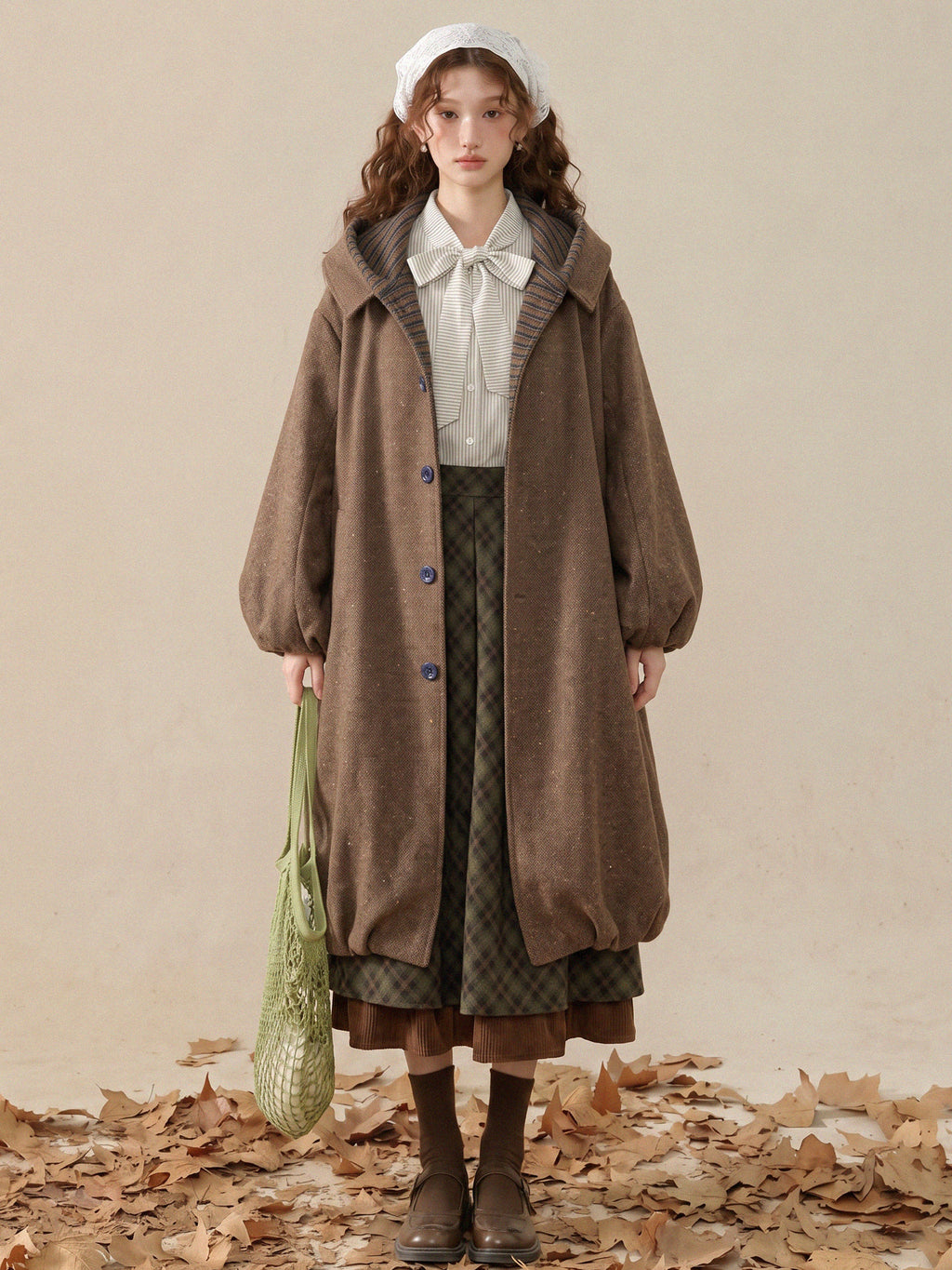 Mid-Length Relaxed-Fit Hooded Coat