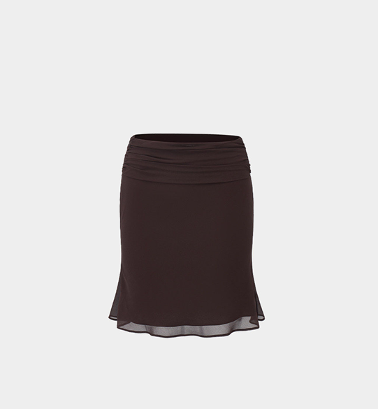 Hollow-Out Crop Top & Skirt Two-Piece Set
