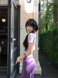Purple Bodycon Maxi Dress