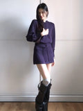 Purple Knit Co-ord Set