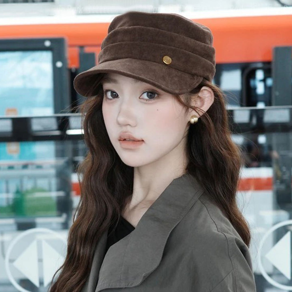 Gold Label Soft Suede Flat Top Cap
