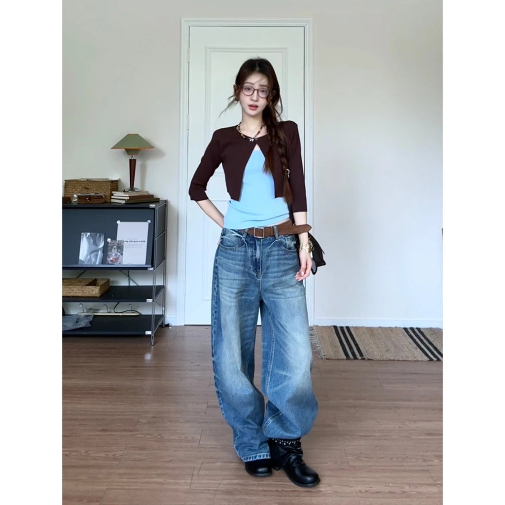 Loose Wide-Leg Jeans