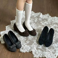 Vintage Bow Pumps with Soft Soles & 4cm Heels