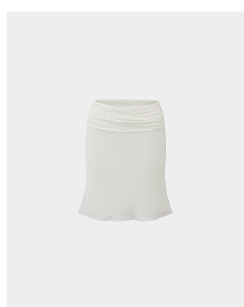 Hollow-Out Crop Top & Skirt Two-Piece Set