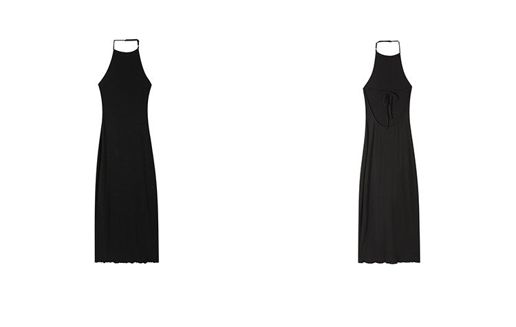 Halter sleeveless dress