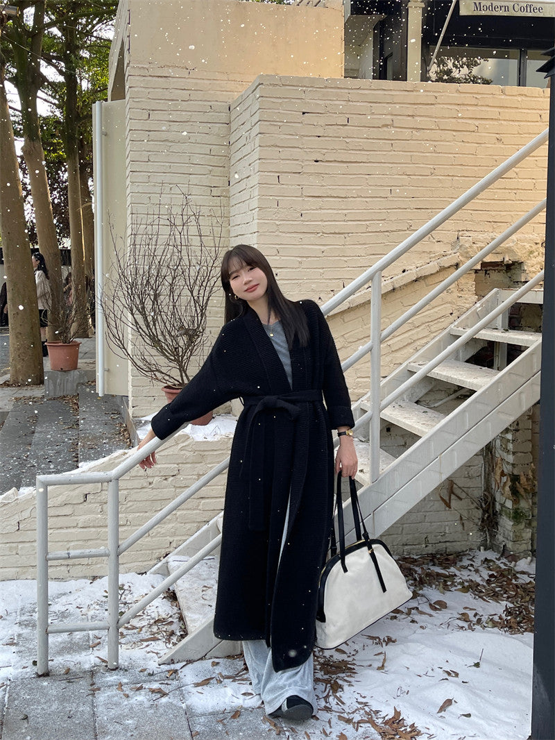 Apricot Knit Cardigan for Women