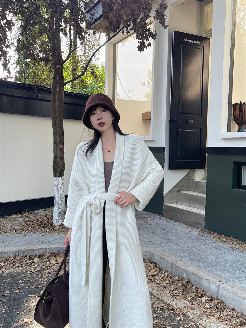 Apricot Knit Cardigan for Women