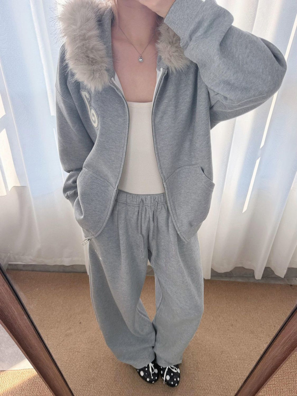 Hooded Sweatshirt Jacket + Pants
