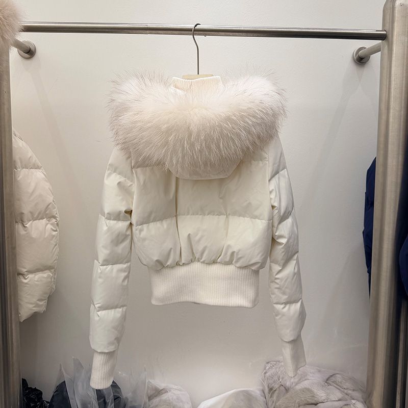 Women’s 90% Duck Down Cropped Puffer Jacket