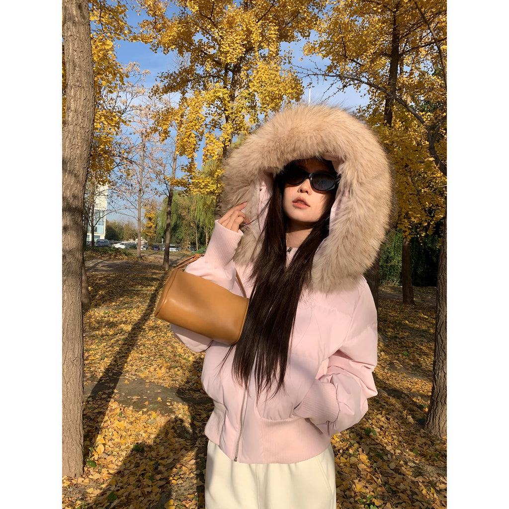 Women’s 90% Duck Down Cropped Puffer Jacket