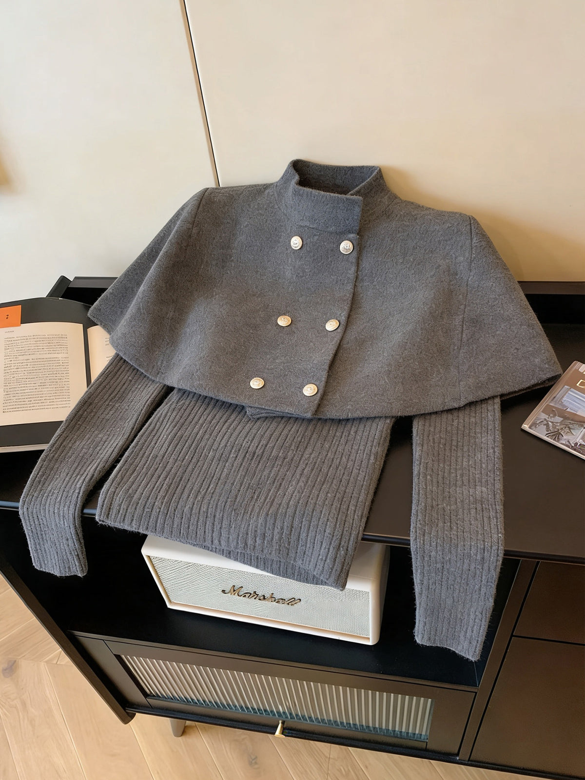Grey Knit Co-ord Set