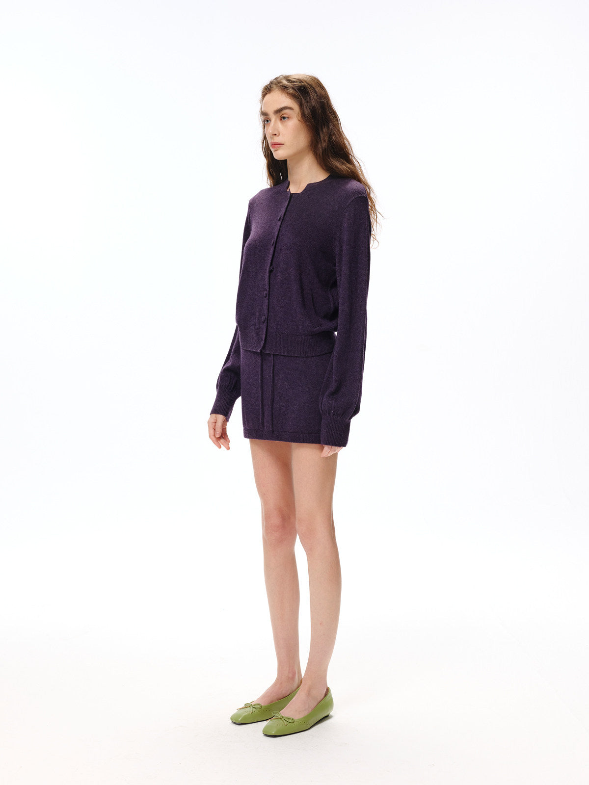 Purple Knit Co-ord Set