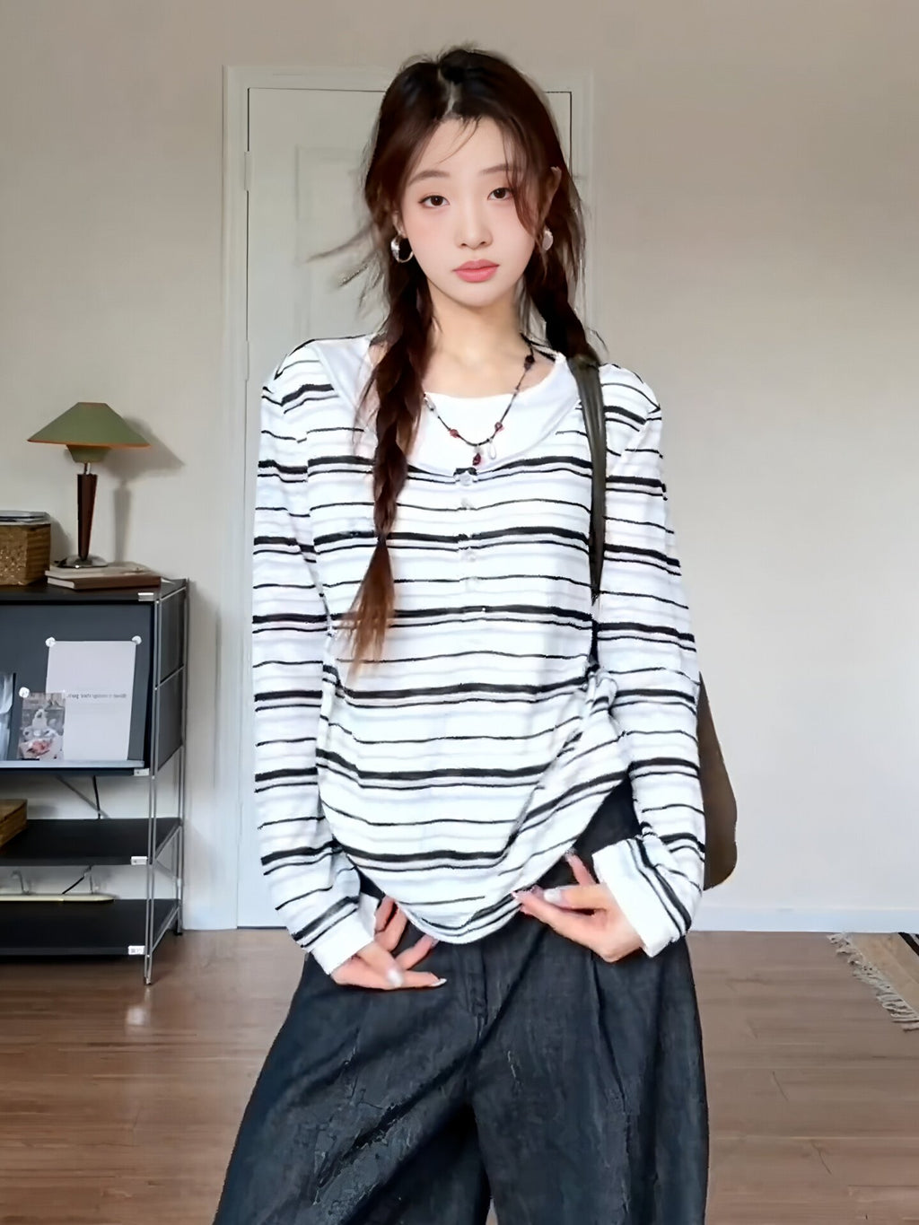 Striped Long-Sleeve T-shirt