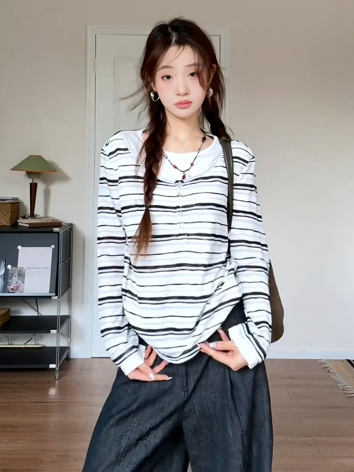 Striped Long-Sleeve T-shirt