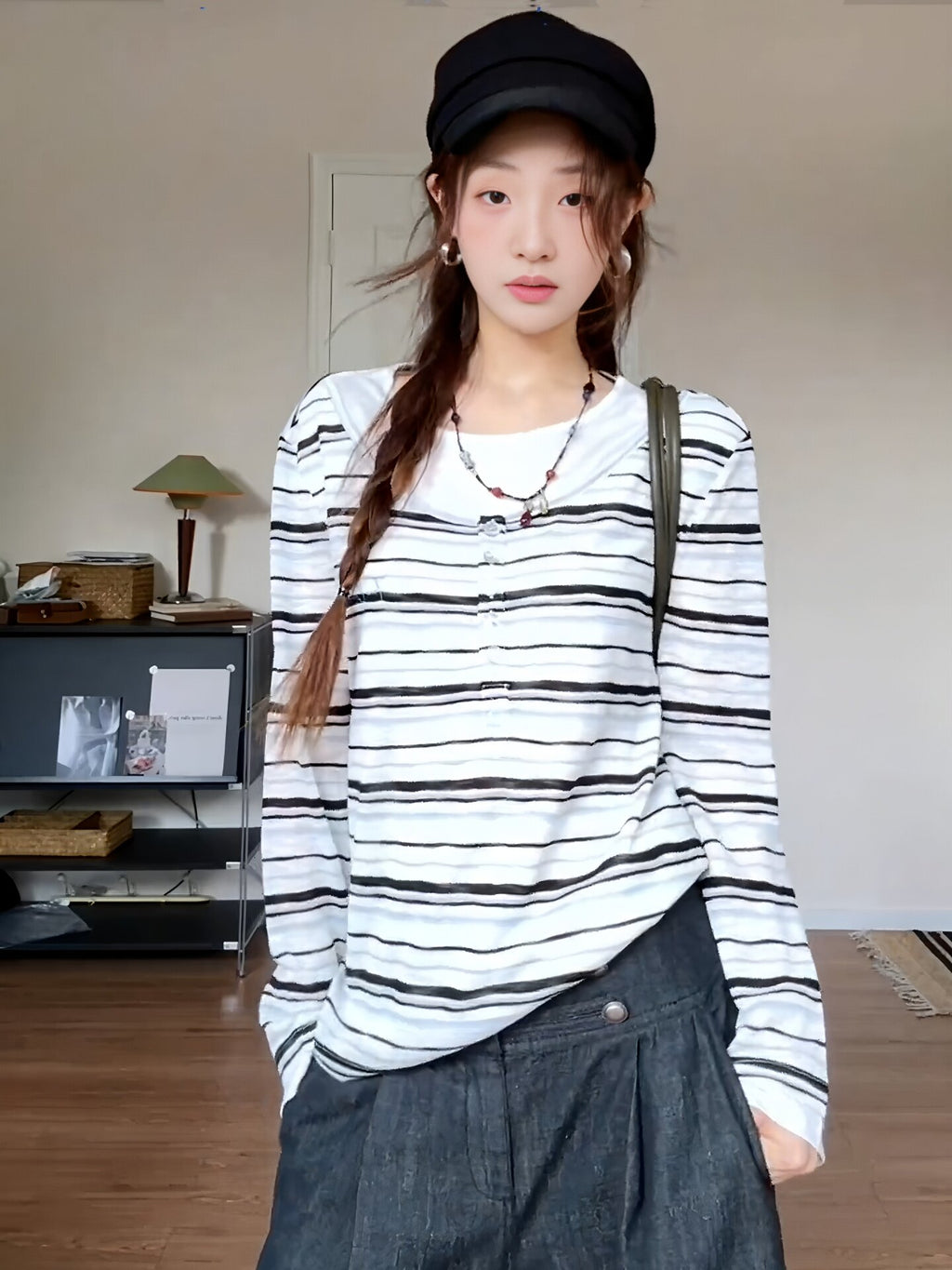 Striped Long-Sleeve T-shirt