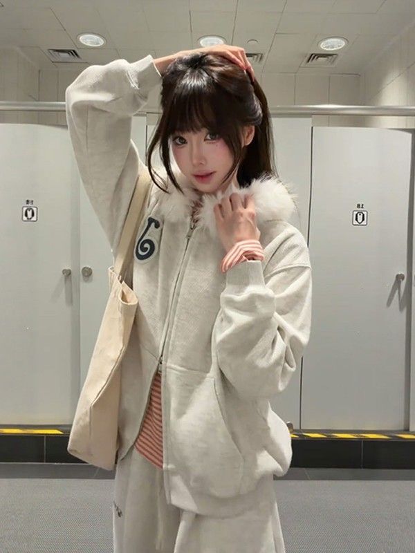 Hooded Sweatshirt Jacket + Pants
