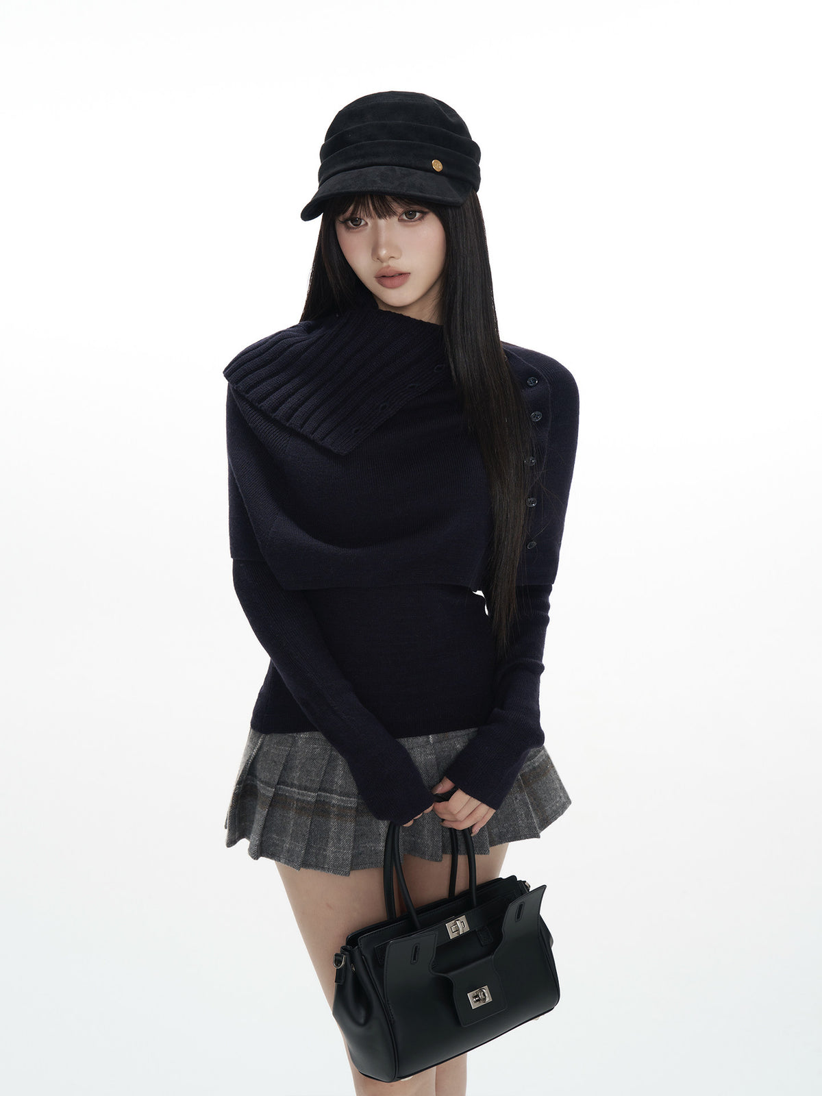 Women's Knit Top & Skirt Set