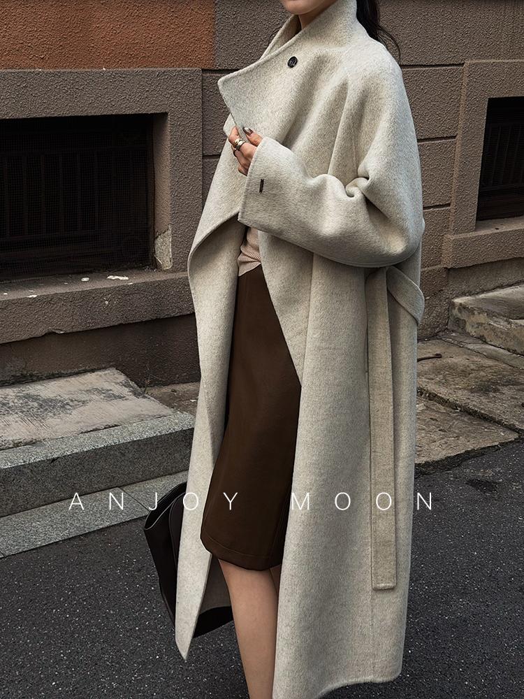 Women's Relaxed Oversized Long Wool Coat