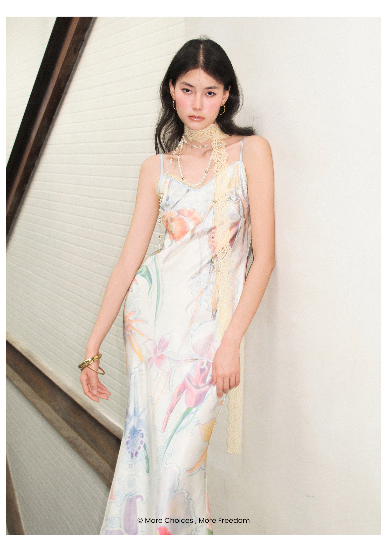 Printed cami dress
