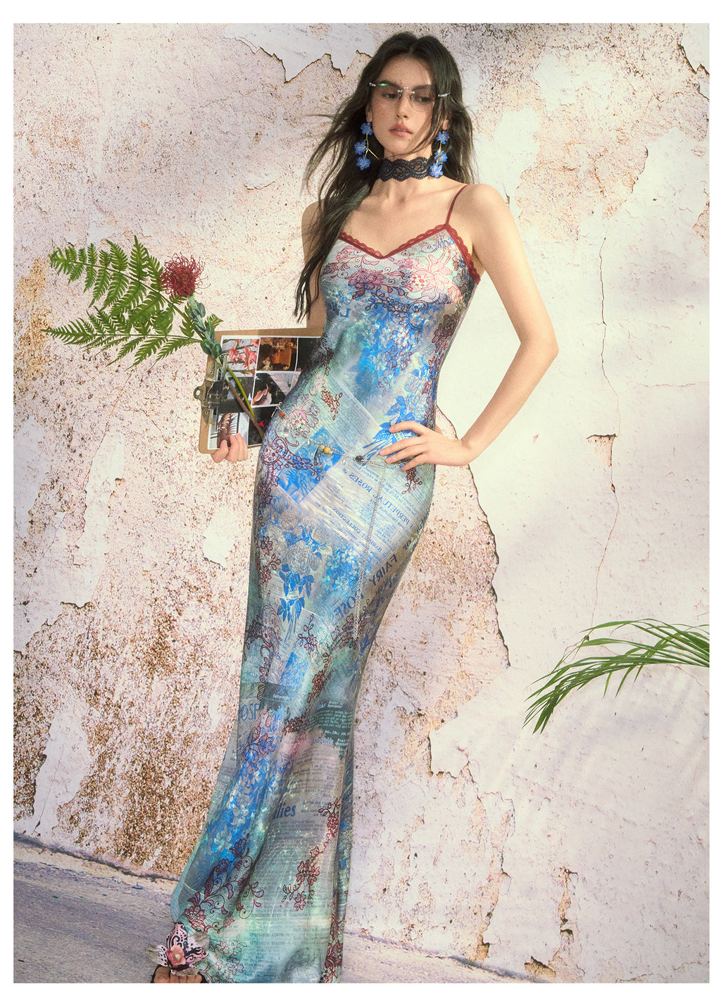 Printed cami dress