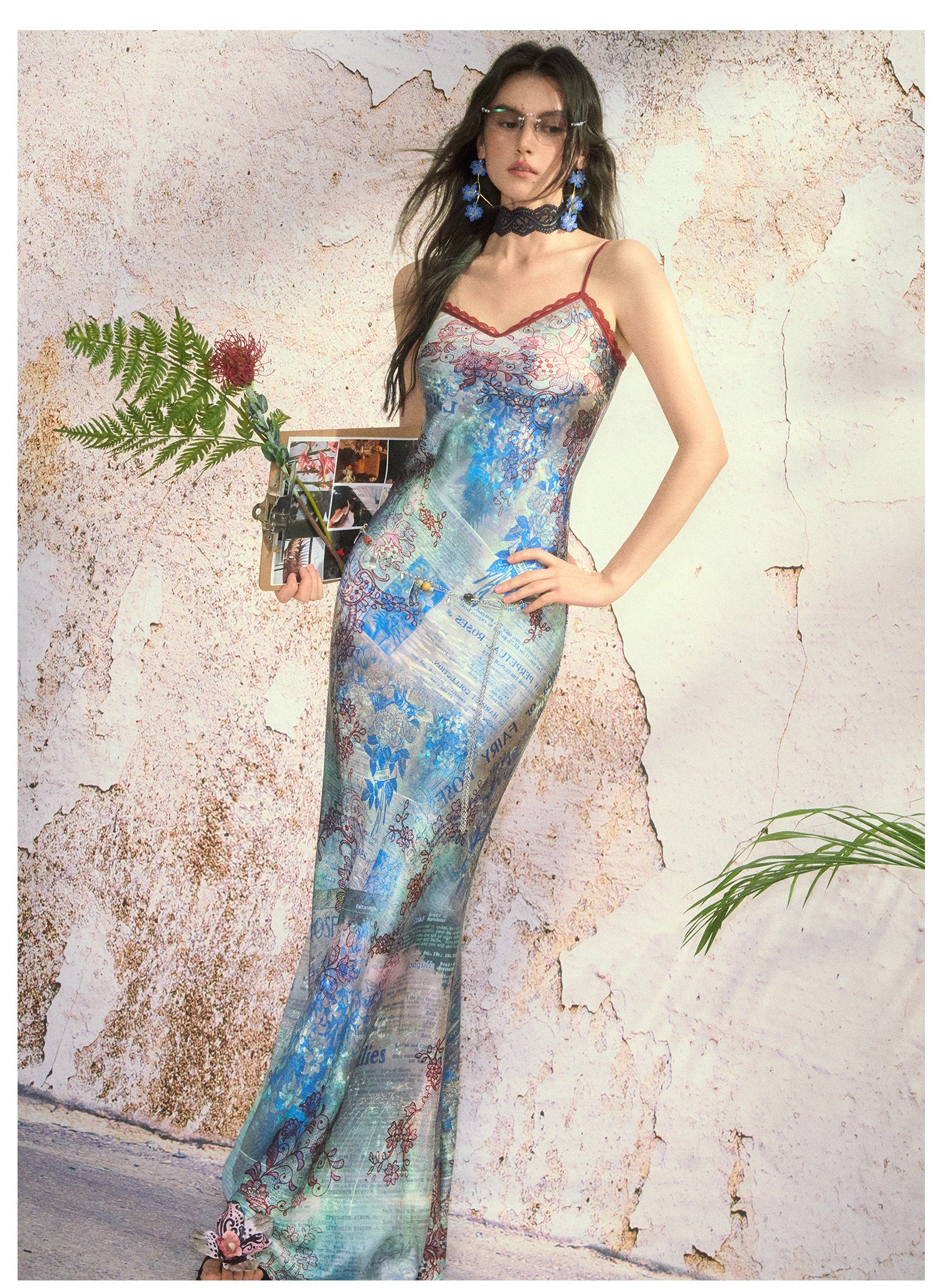 Printed cami dress