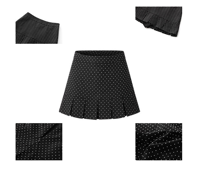 Cardigan + camisole + short skirt three-piece set
