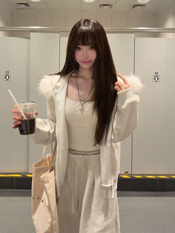 Hooded Sweatshirt Jacket + Pants