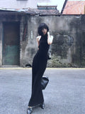 Halter sleeveless dress