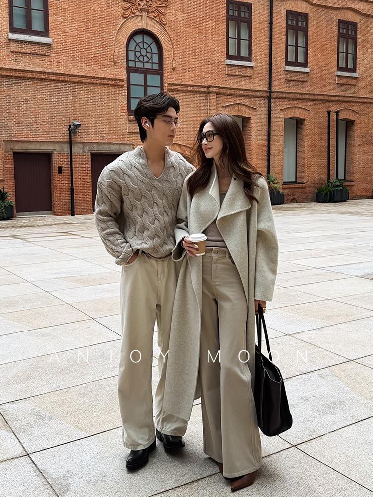 Women's Relaxed Oversized Long Wool Coat