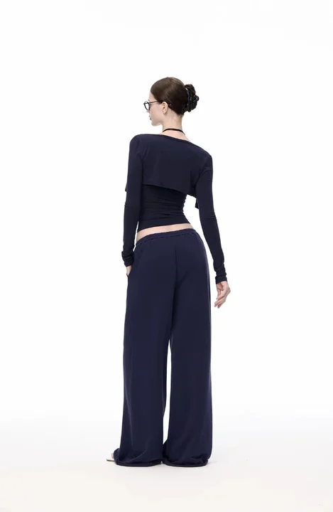 여성용 쓰리피스 세트 카디건 캐미솔 상의 & 와이드 팬츠