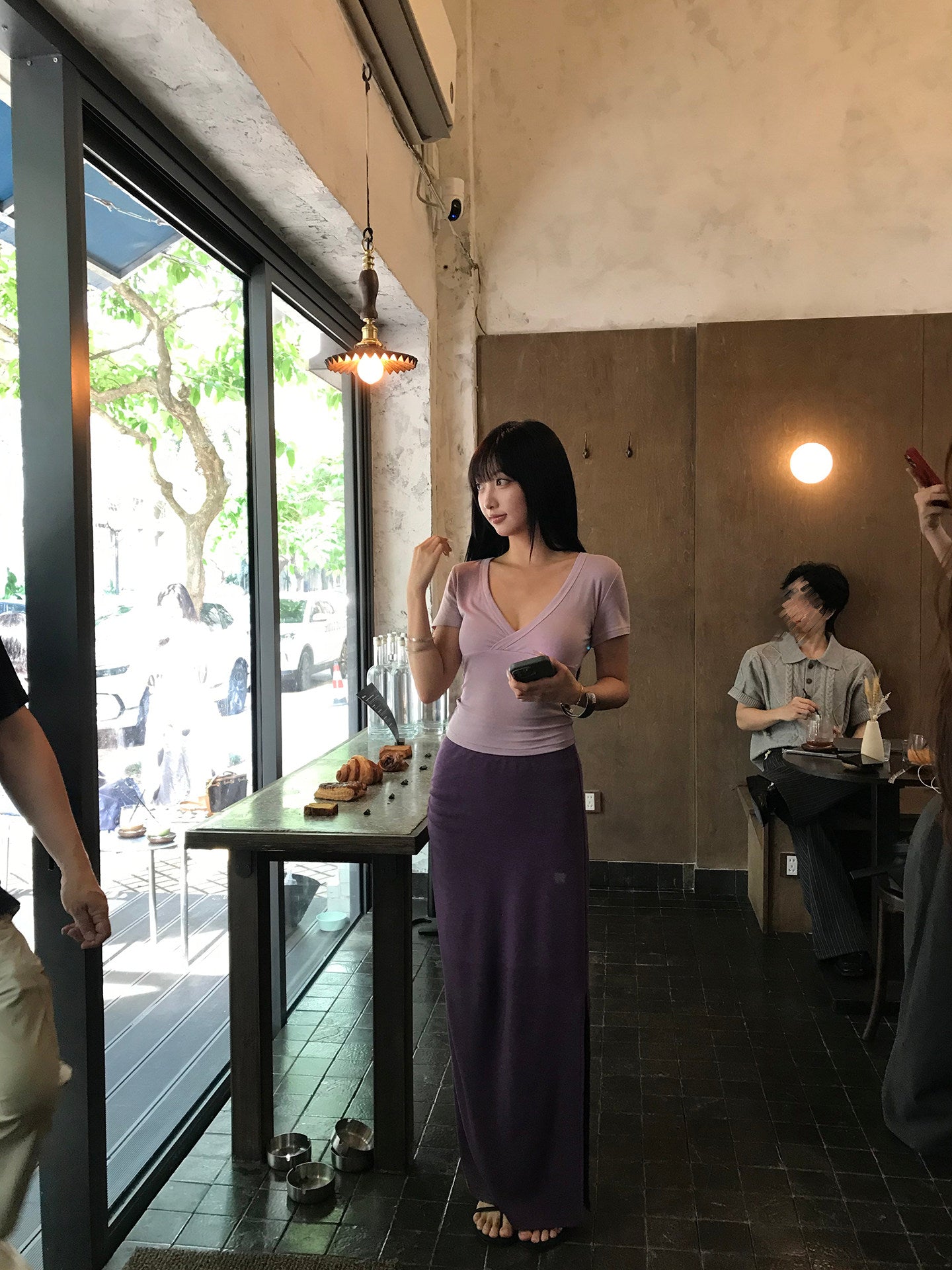Purple Bodycon Maxi Dress