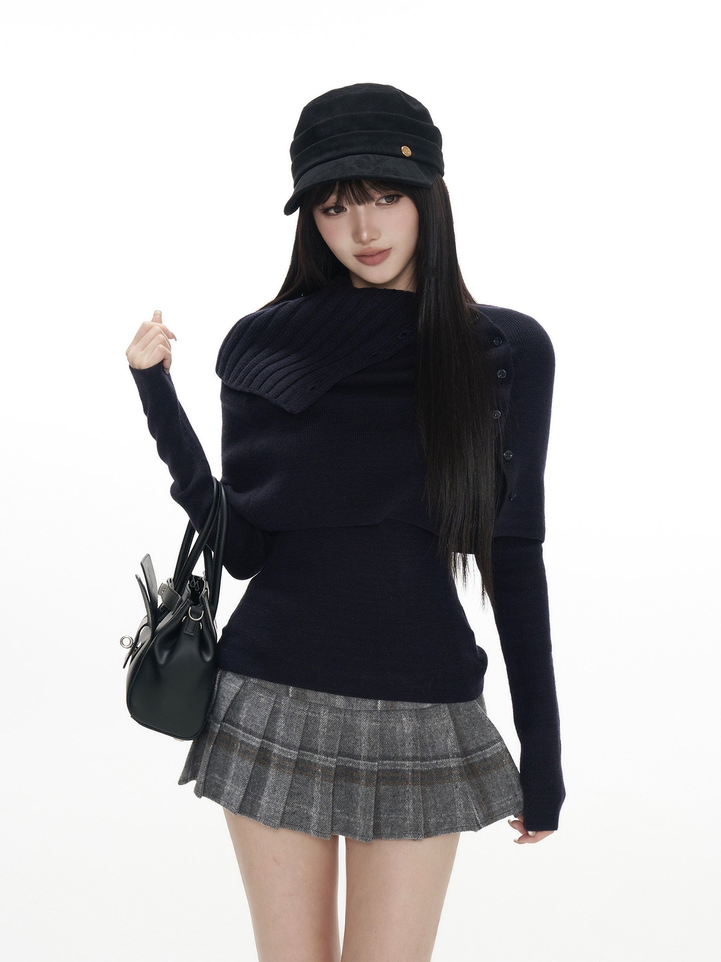 Women's Knit Top & Skirt Set