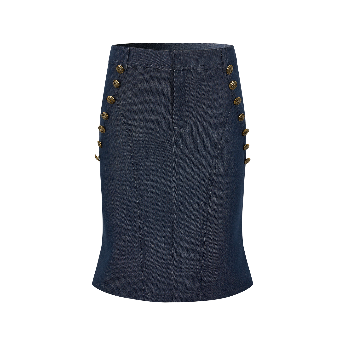 Designer One-Shoulder Waisted Shirt Skirt Matching Set for Women