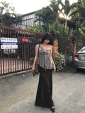 Asymmetric One-shoulder Halter Bandeau Top