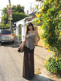Asymmetric One-shoulder Halter Bandeau Top