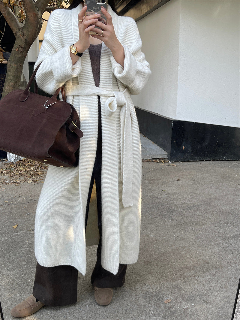 Apricot Knit Cardigan for Women