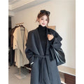 Women's Mid-Length Double-Faced Wool Coat
