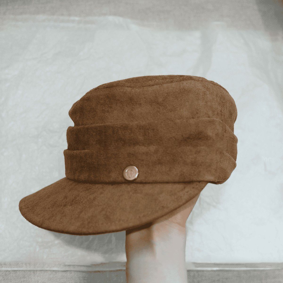 Gold Label Soft Suede Flat Top Cap
