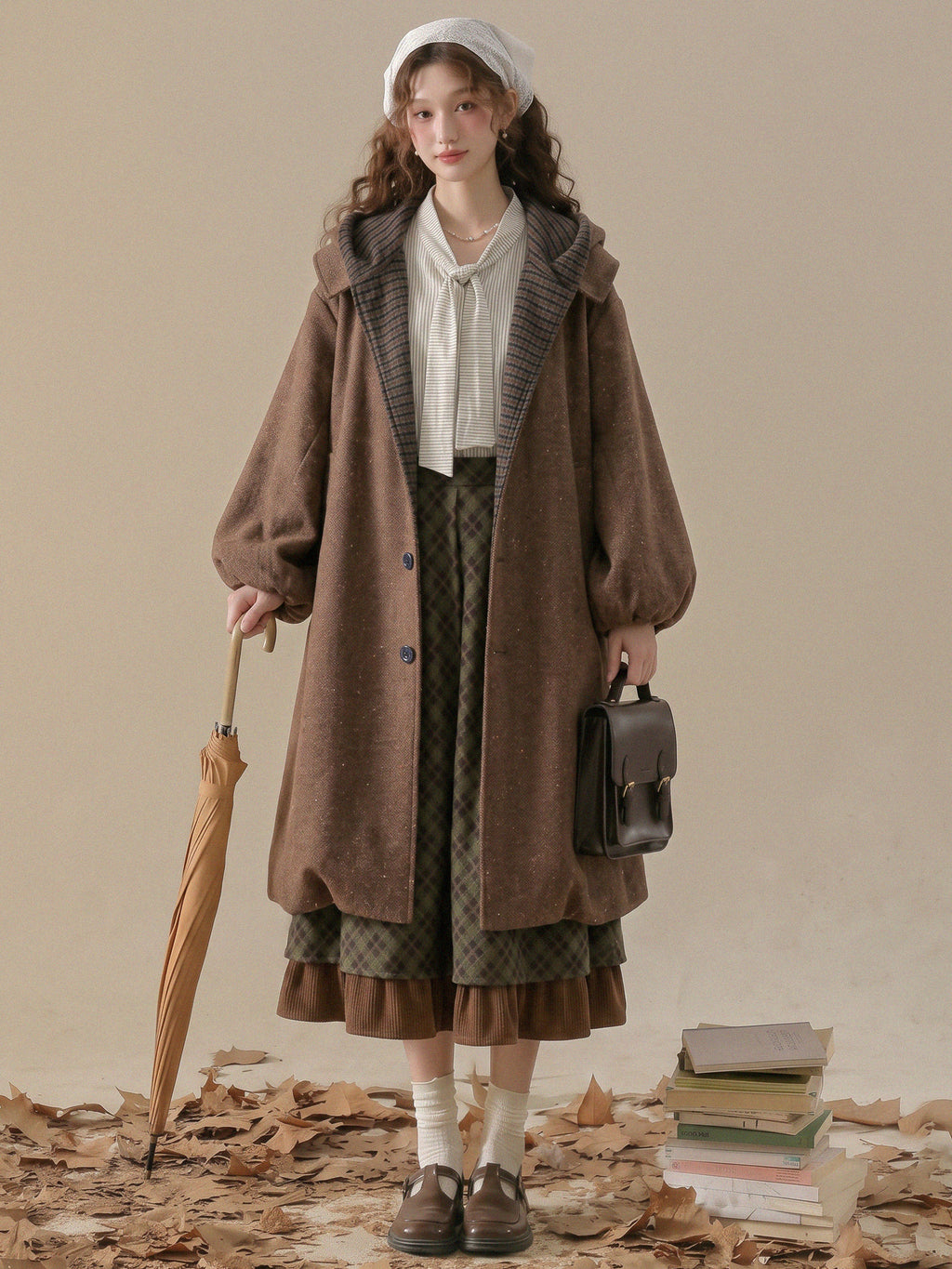 Mid-Length Relaxed-Fit Hooded Coat
