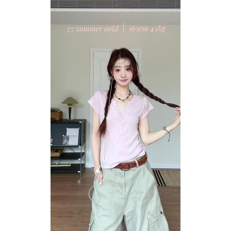 V-Neck Knit Top & High-Waist Wide-Leg Pants Set