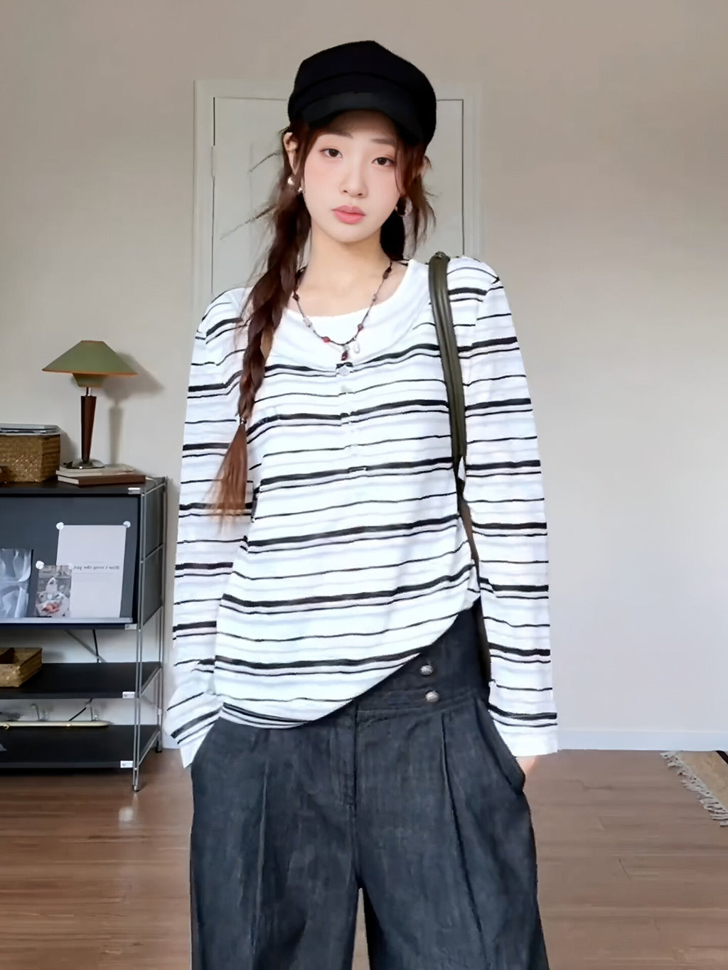 Striped Long-Sleeve T-shirt