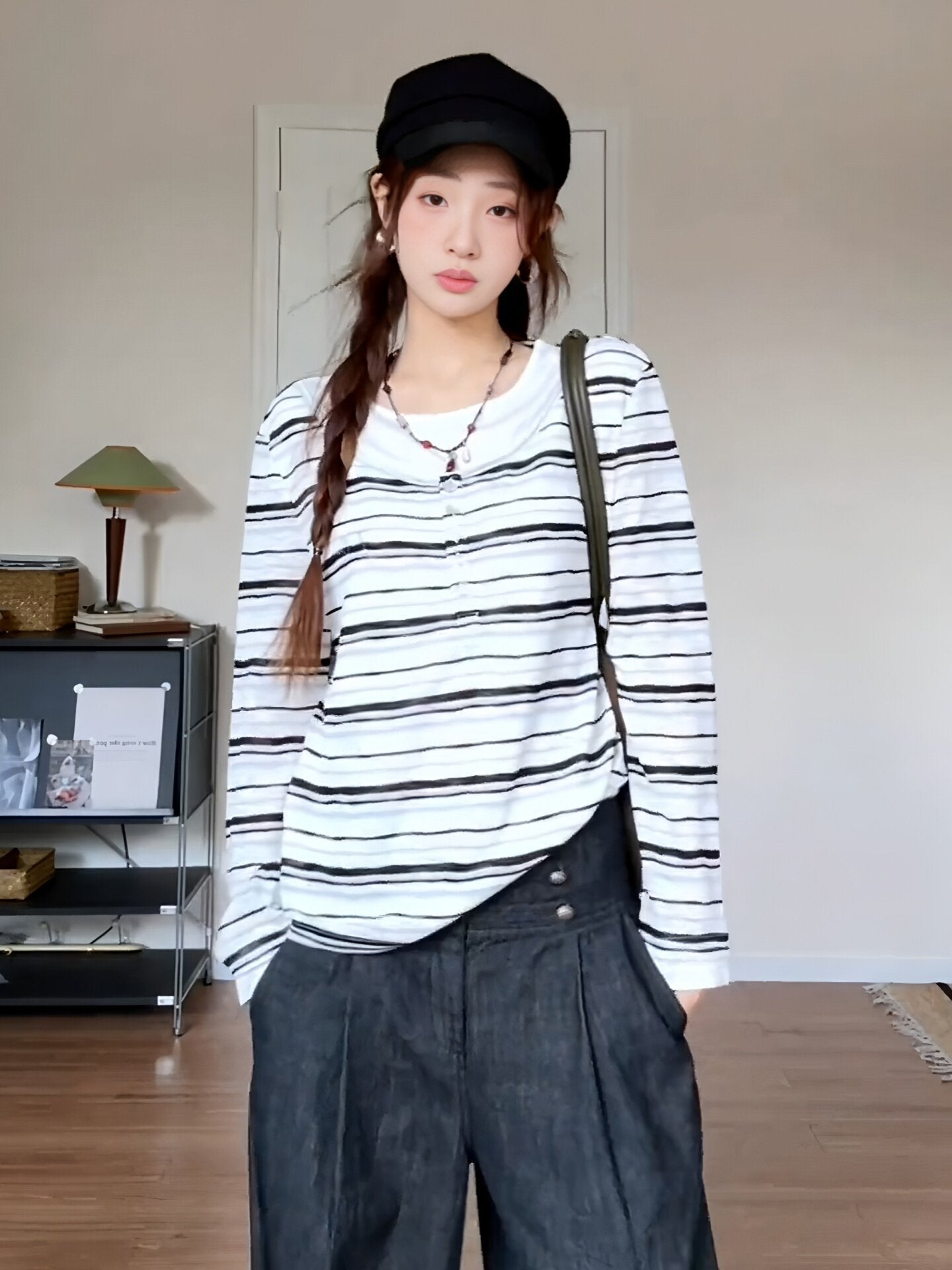 Striped Long-Sleeve T-shirt