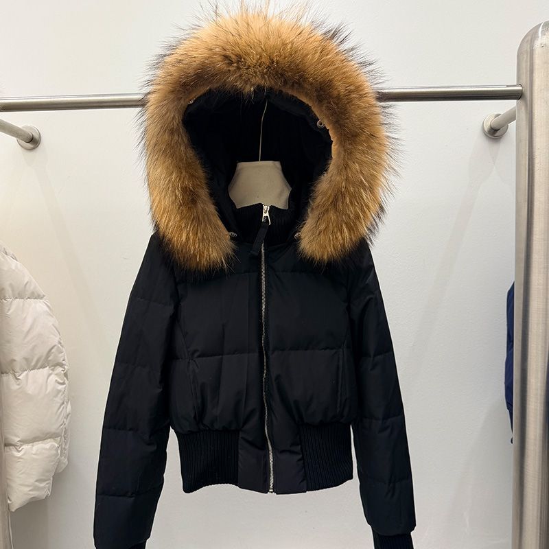 Women’s 90% Duck Down Cropped Puffer Jacket