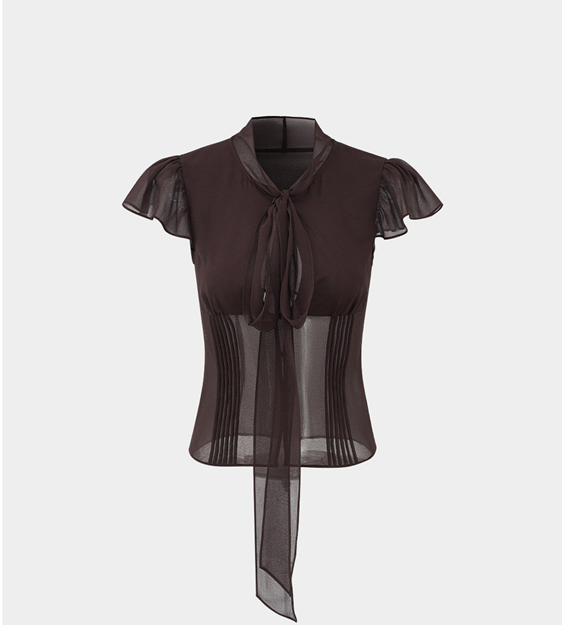Hollow-Out Crop Top & Skirt Two-Piece Set